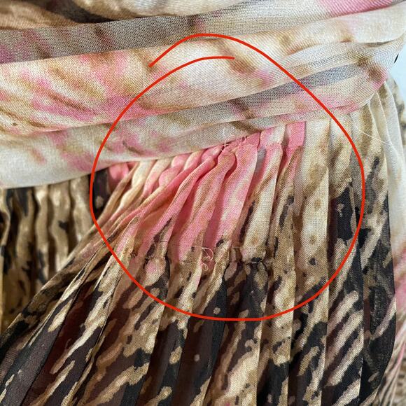 Diane Von Furstenberg Brighton Pleated Mini Dress Size 2 - Picture 9 of 9